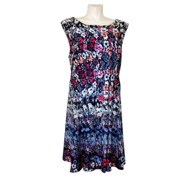 ROZ & ALI Floral Dress Women Plus Size 24W - Picture 1 of 3